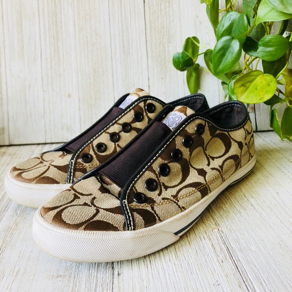 Coach Shoes - Coach • Keeley Signature Slip On Sneakers